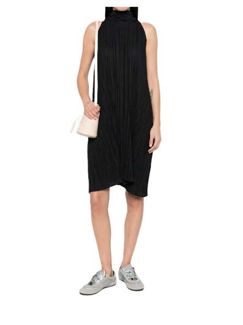 Gongdid Design Wavy Halter Abito corto con fiocco nero Gongdid design | GD264BLACK